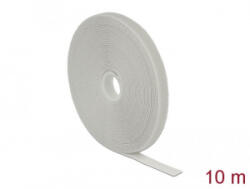 Delock tépőzáras szalagtekercs 10m x 13mm szürke (18277) (18277)