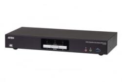 ATEN KVMP Switch 2-Port USB 3.0 4K DisplayPort Dual Display (CS1942DP-AT-G) - aqua