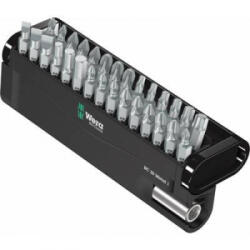 Wera Bit-Check 30 Metal 1 05057434001 Bit készlet 30 részes Egyeneshornyú, Kereszthornyú Pozidriv, Kereszthornyú Phillips, TORX, Belső hatlap