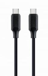 Gembird USB Type-C - USB Type-C Power Delivery adat- és töltőkábel 1, 5m fekete (CC-USB2-CMCM60-1.5M)