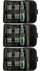 Metabo 626723000-3 Bit készlet 7 részes Kereszthornyú Pozidriv, Kereszthornyú Phillips, Belső kerek hatlap (TX), Egyeneshornyú Bit tartó