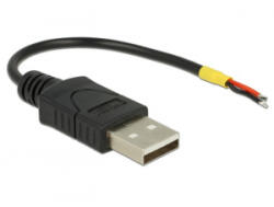 Delock USB Type-A 2.0 -> 2db nyitott vezetékkel 10cm (85250)