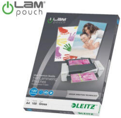 Leitz Meleglamináló fólia, 100 mikron, A4, fényes, UDT technológiával (E74800000)