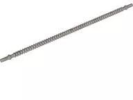 LEGO® 57539c95 - LEGO matt ezüst hajlékony csíkozott rúd, 19 hosszú, 8 mm végekkel (57539c95)