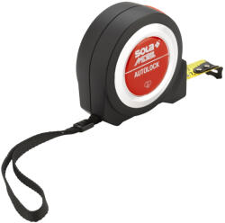 SOLA AUTOLOCK 8 Mérőszalag 8m x 25mm fekete-piros (697514SM) (09AUTOL8)