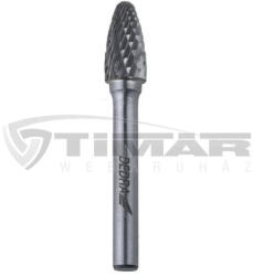 Dedra 07F653 Turbómaró hegyes, lekerekített (F-forma), csap: 6mm, hossz: 25mm, átmérő: 12mm (07F653)