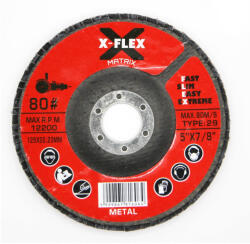 FLEX X-Flex Lamellástárcsa 125x22, 23mm P80 FÉM 990.007 (990.007)