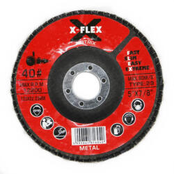 FLEX X-Flex Lamellástárcsa 125x22, 23mm P40 FÉM 990.005 (990.005)