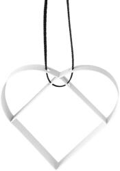 Stelton Коледна украса FIGURA 5 см, сърце, мек бял, неръждаема стомана, Stelton (SN106002)