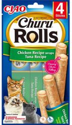 INABA Churu Rolls Chicken 4x10g csirke és tonhal wrap macskáknak