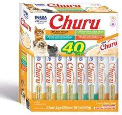 INABA Churu Varieties Chicken Recipe 40x14g krémes csirkés csemege macskáknak