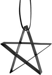Stelton Коледна украса FIGURA 6 см, звезда, мек черен, неръждаема стомана, Stelton (SN106031)