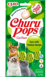 INABA Churu Pops Tuna & Chicken 4x15g tonhallal és csirkével macskáknak