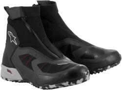 Alpinestars CR-8 Gore-Tex motorkerékpár csizma fekete-szürke-piros