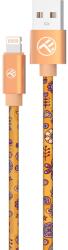 Tellur Кабел Tellur GRAFFITI USB към Lightning, 3A, 1м - Orange (TLL155611)