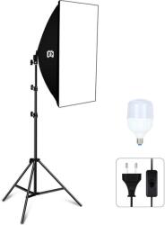  Puluz Studio softbox 50x70cm, állvánnyal, 30W LED izzóval (PU5070EU)