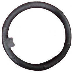 H-Drive Európa Kormányvédő KV-2042BK, valódi bőr, lyukacsos mintával, fekete (2042BK)