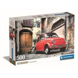 Clementoni Puzzle 500 db poszterrel High Quality Collection - Fiat 500 (35537)