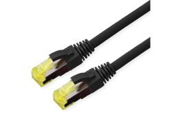 Roline Cablu de retea RJ45 exterior S/FTP cat. 6A TPE LSOH 0.15m Negru, Roline 21.15. 0748 (21.15.0748-100)