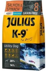 Julius-K9 GF Hypoallergenic Utility Dog Adult Somon și spanac - 3×10 kg