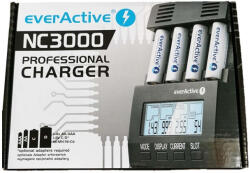 everActive NC3000 AAA/AA/C/D 1, 2V Ni-Mh/Ni-CD elemtöltő (everActive-NC3000)