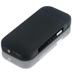 HARAHU SH-25703 elektromos öngyújtó USB töltéssel - Fekete/Matt KP25703