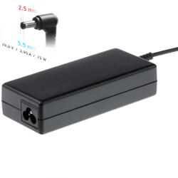 Akyga AC adapter Asus, HP, Toshiba notebookhoz 19V 3, 95A (75W) - 5, 5x2, 5 mm [AK-ND-02]
