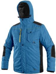 CXS Férfi téli kabát CXS BALTIMORE - Közép kék / fekete | 3XL (1210-096-440-97)