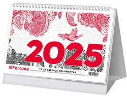 VECTRALINE Asztali naptár VECTRALINE TA23 álló fehér lapos holdfázissal 2027 (23.02004) - papir-bolt