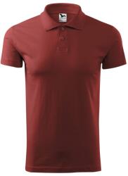 MALFINI Tricou polo bărbați Single J. - Bordó | S (2021313)