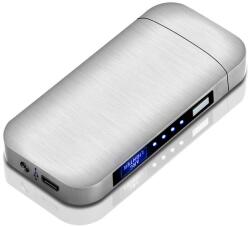 Top elektromos öngyújtó USB töltéssel-Ezüst