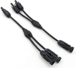 Orno MC4 2xMC4 csatlakozó napelemes panelekhez, 3×1, 5-6mm2, 1000V DC, 30A, IP67 (OR-PV-13606)