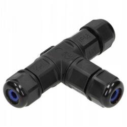 Orno Vízálló csatlakozó elem, T alakú, IP68, 1-be 2-ki, 3x4mm2, 450V 25A (OR-AE-13602)