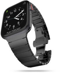 Tech-Protect Apple Watch szíj 42/ 44/ 45/ 46 /49 mm Tech-Protect Linkband - fekete (OS-0404)