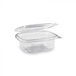 Egybefedeles Gastro műanyag szögletes 375 ml PET (80x80x55) [ 100 db/cs ] [ 10 cs/# ]