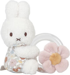 Little Dutch Jucarie din plus cu inel cu margele - Miffy Vintage Little Flowers - Little Dutch