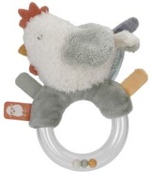 Little Dutch Jucarie din plus cu inel cu margele - Gaina - Little Farm - Little Dutch