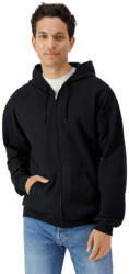 Gildan GISF600 SOFTSTYLE® MIDWEIGHT FLEECE ADULT FULL ZIP HOODED SWEATSHIRT (gisf600bl-m)