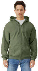 Gildan GISF600 SOFTSTYLE® MIDWEIGHT FLEECE ADULT FULL ZIP HOODED SWEATSHIRT (gisf600mi-m) - polokozpont