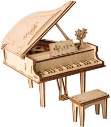 Robotime Puzzle 3D Grand Piano, Lemn, 74 piese (TG402)