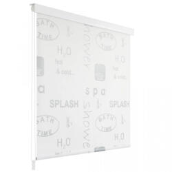 VidaXL Roletă perdea de duș 100x240 cm Imprimeu Splash (142872) - izocor