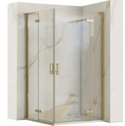 Rea Cabina de dus patrata Rea Hugo cu 2 usi batante 100x100 cm auriu periat (REA-K6605)