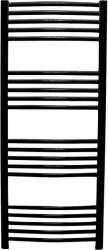 Thermoynd Portprosop drept Thermoynd, 600 x 1200 mm, negru mat, calorifer baie, accesorii incluse (Thermoynd60x120NegruDrept)