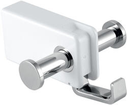 FERRO Cuier cu 3 agatori, Ferro, Emotion, alb - crom (65556.4)