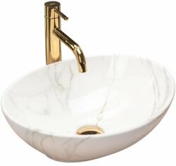Rea Lavoar stil marmura alb pe blat Rea Sofia Aiax 34.5 cm (REA-U6597)
