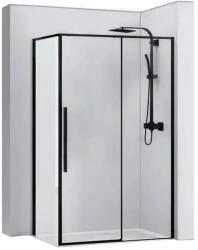 Rea Cabina de dus dreptunghiulara Rea Solar cu usa glisanta 80x100 negru (REA-K6310)