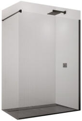 SanSwiss Paravan de dus SanSwiss, Easy, 140 x 200 cm, profilul negru mat (STR4P1400607)