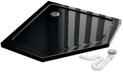 Rea Cadita dus pentagonala Rea Diamond 90x90 negru lucios (REA-K8543)