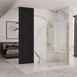 Rea Paravan de dus tip Walk-in Rea Cortis cu parte culisanta 120x200 cm profil auriu (REA-K8485)