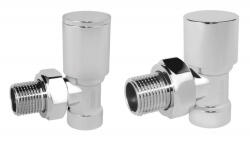 Ferro Set robineti Ferro ZGB31CR radiator tur-retur 1 2 , cromat (ZGB31CR)